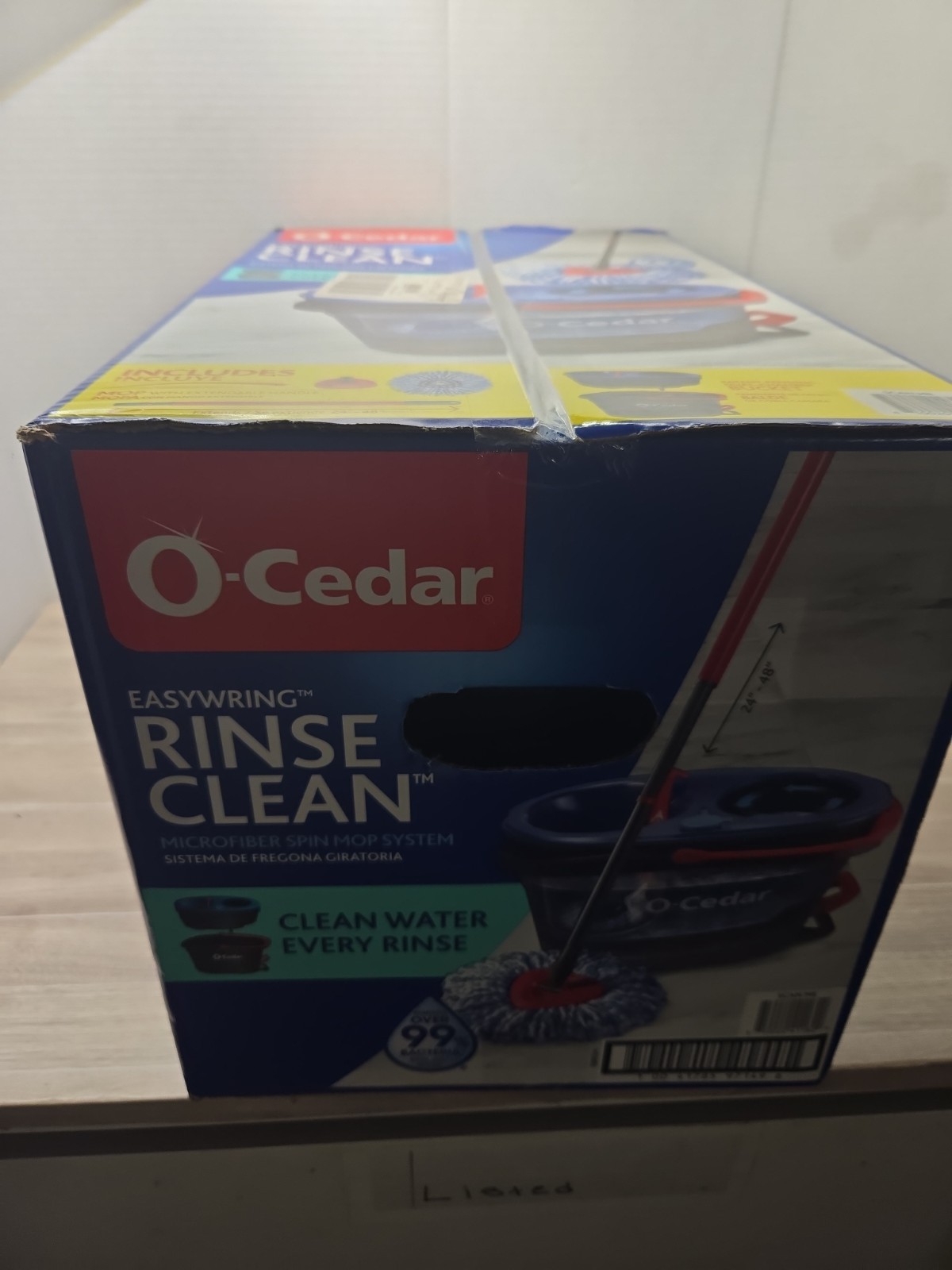O-Cedar Easywring Rinseclean Microfiber Spin Mop & Bucket Floor Cleaning System,