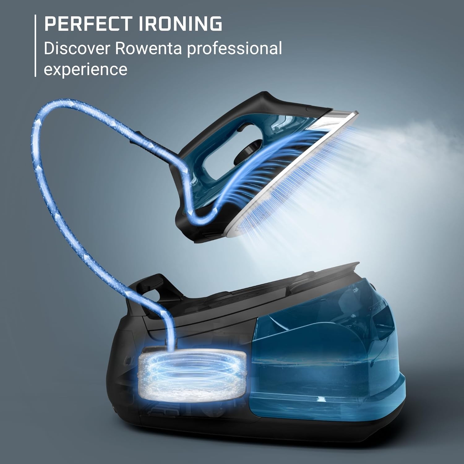 Rowenta Steam Station, Professional Iron Steamer 1.1L Removable Tank DG8624