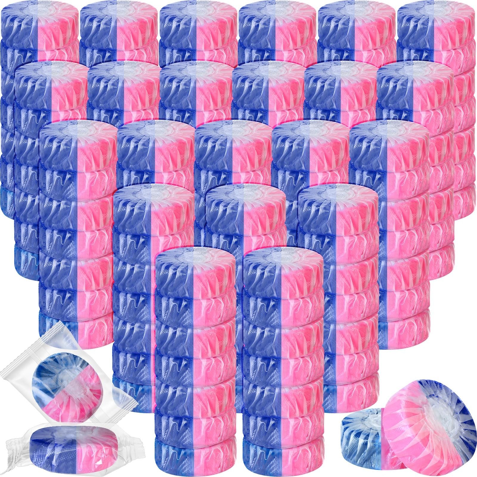 100 Pack Automatic Toilet Cleaner Tablets – Long Lasting Bathroom Tank Tabs (Pin