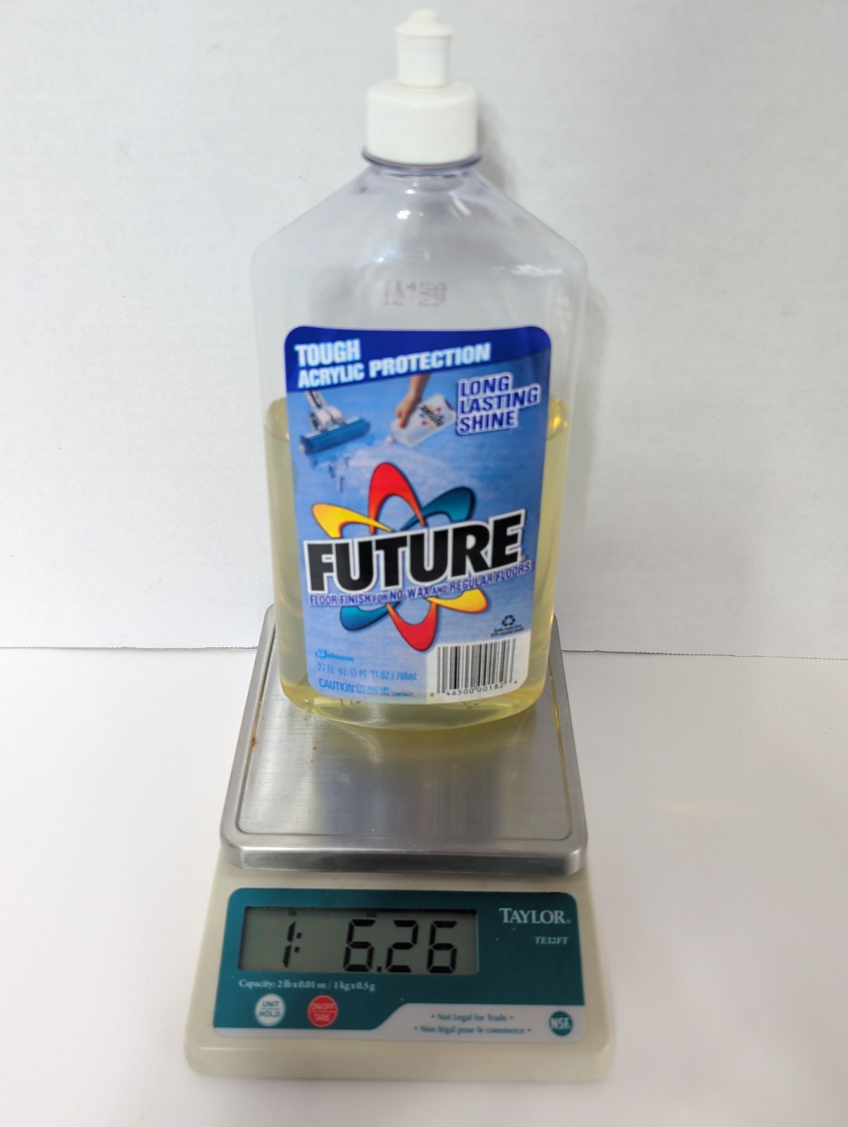 Vintage 70% full Future Floor Finish 1998 27 oz Bottle Johnson Polish Original