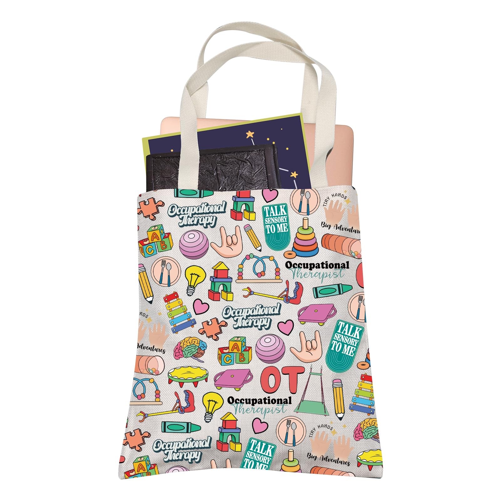 Cute Occupational Therapy Tote Bag Future OT Therapists Healthcare Shopping B…