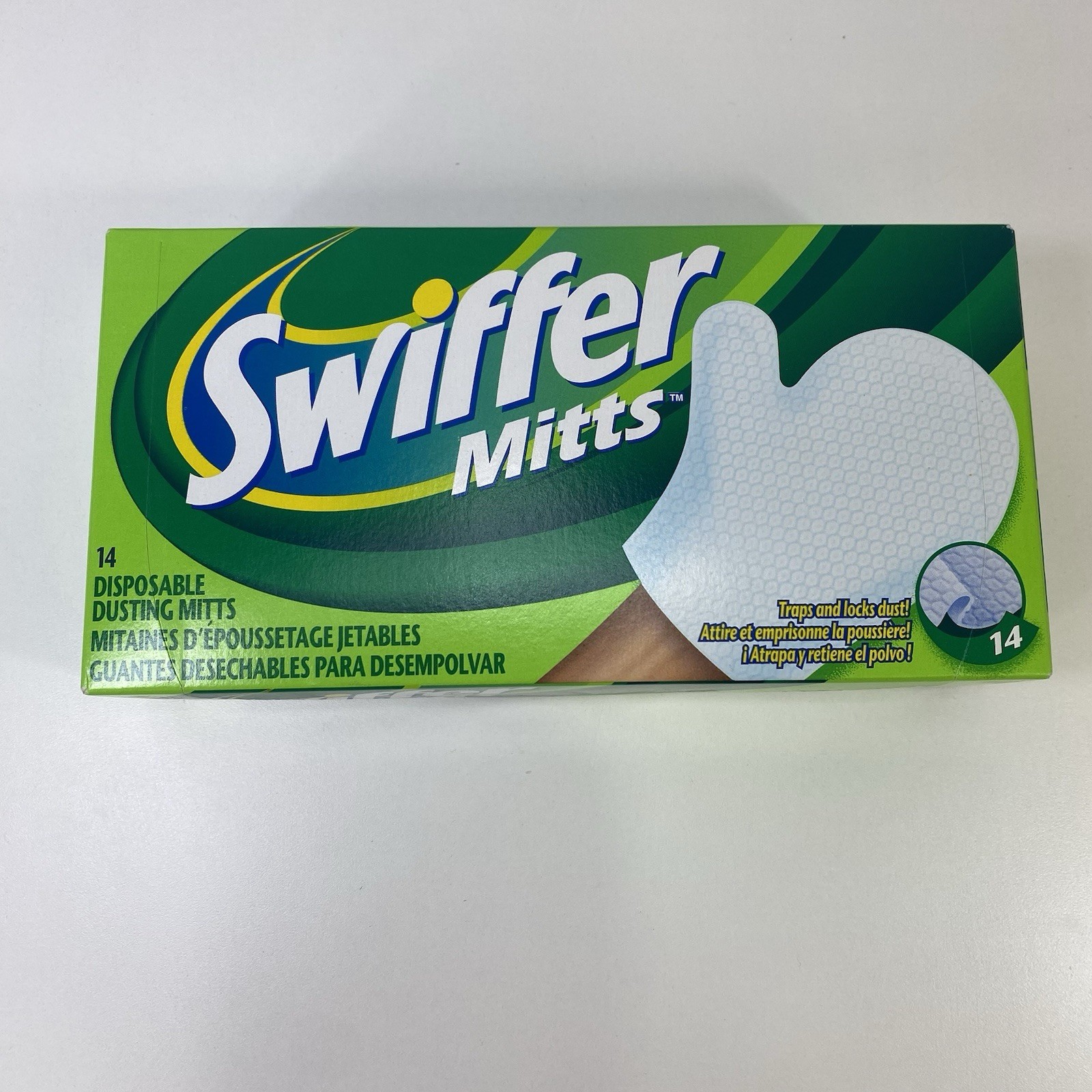 Swiffer Mitts Disposable Hand Dusting Glove Duster 14Ct New Sealed Box