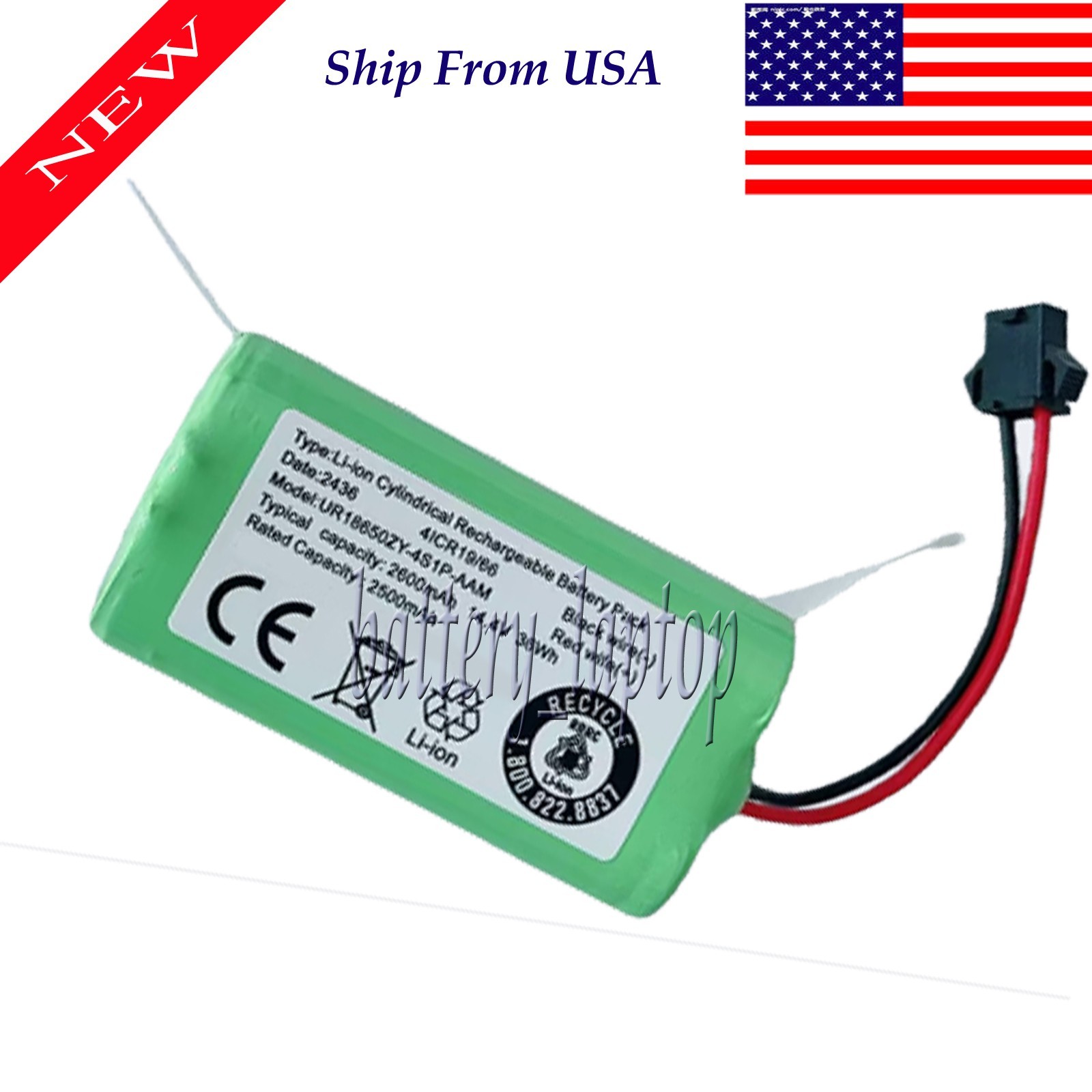 Battery For Ecovacs Deebot N79S, N79, DN622.11, DN622, N79W, DN622.31 Vacuum Rob