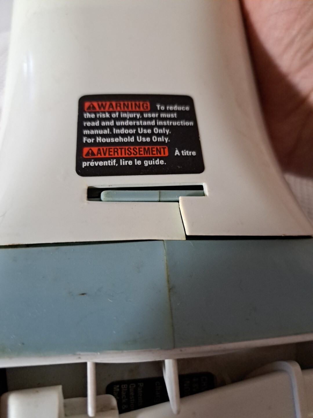 Black+Decker Dustbuster Cordless Hand Vac/Vacuum 4.8V 10W CHV4800 FOR PART