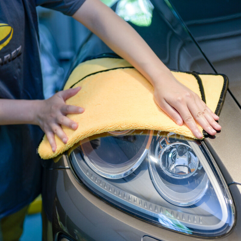 6 Pcs Premium Microfiber Towels Car Washing Auto Detailing Dual-Sided 16″ x 16″