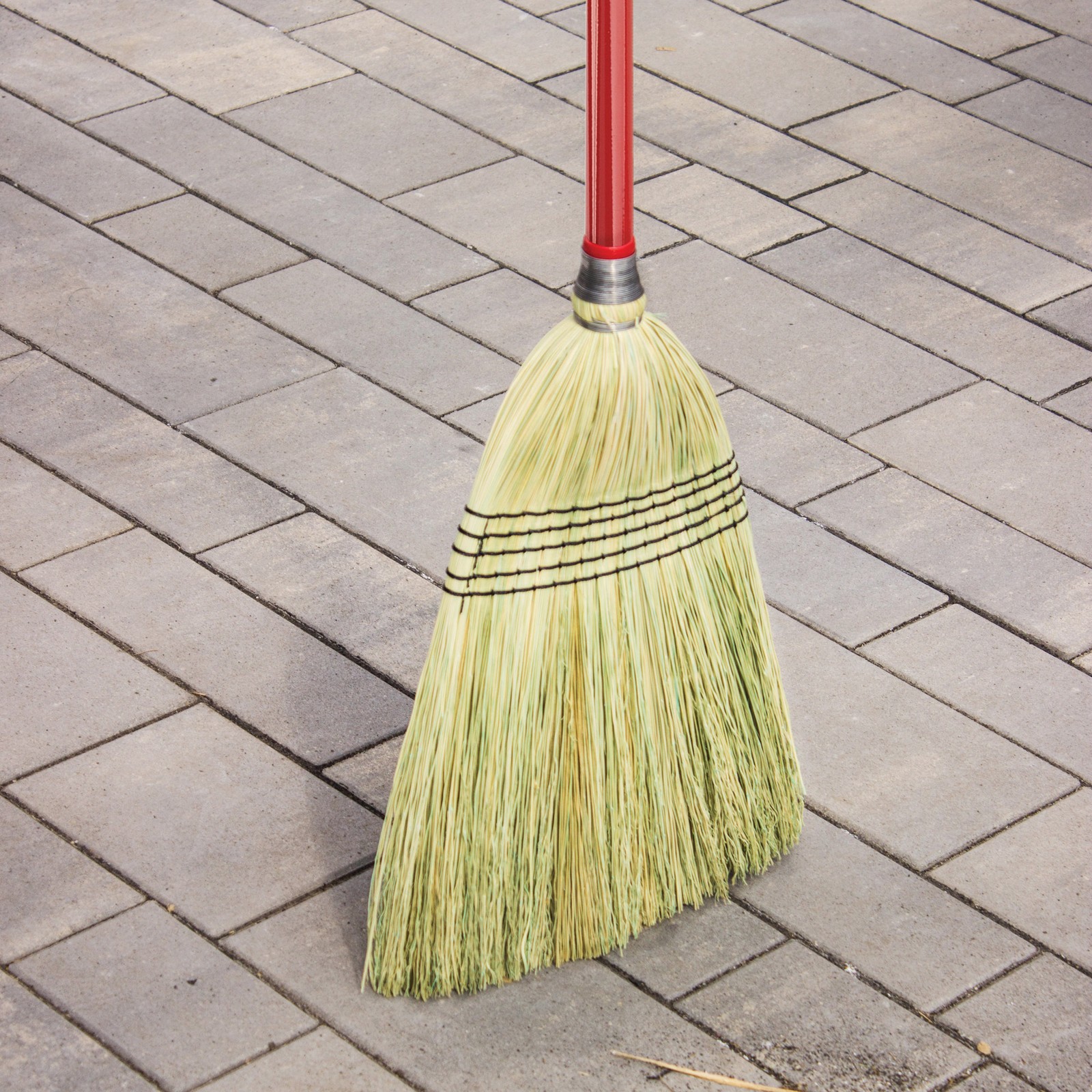 Libman 14in. Janitor Corn Broom, 57in.L Handle, Model# 502