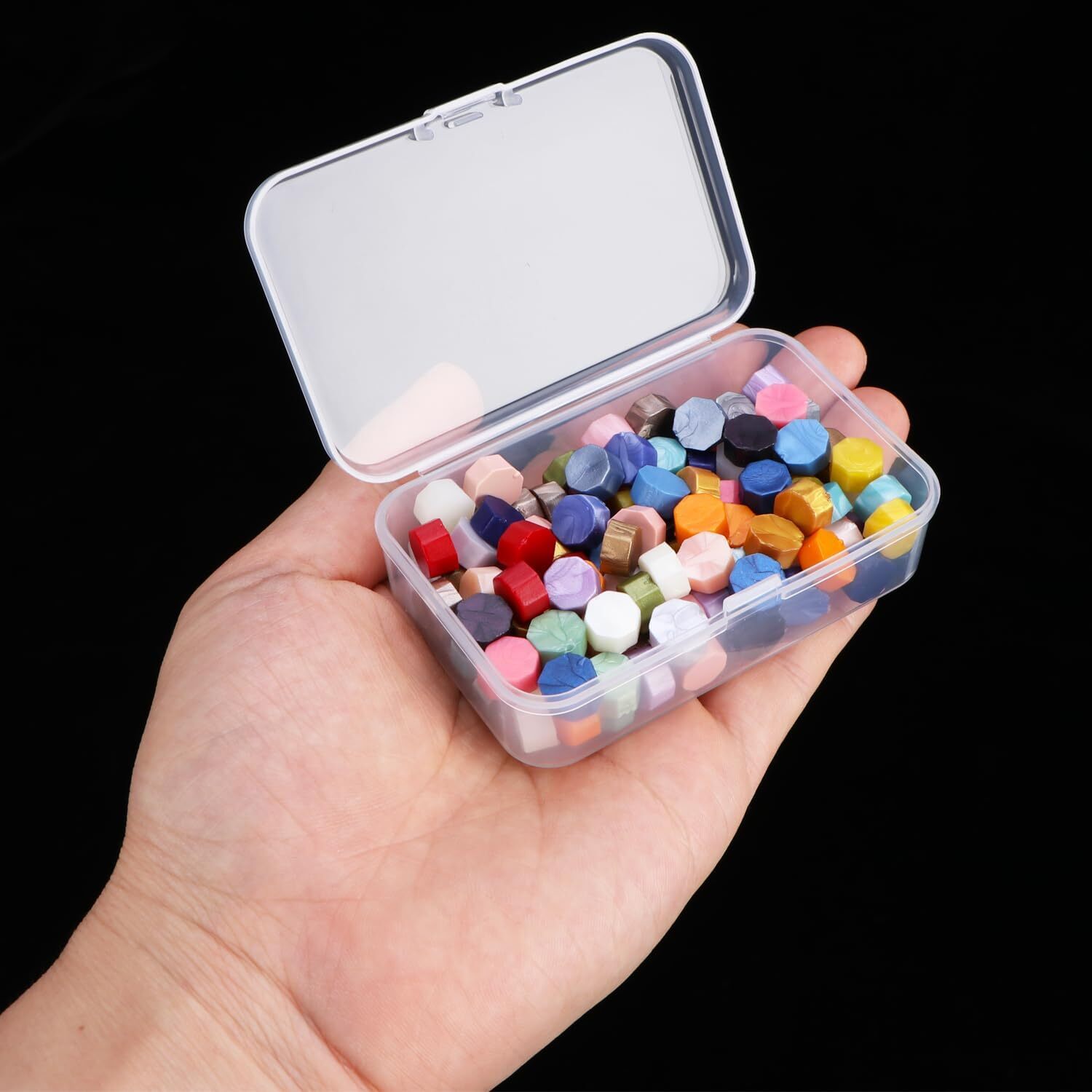 Lot Clear Plastic Storage Container Box Craft Organizer DIY Coins Screws Jewelry