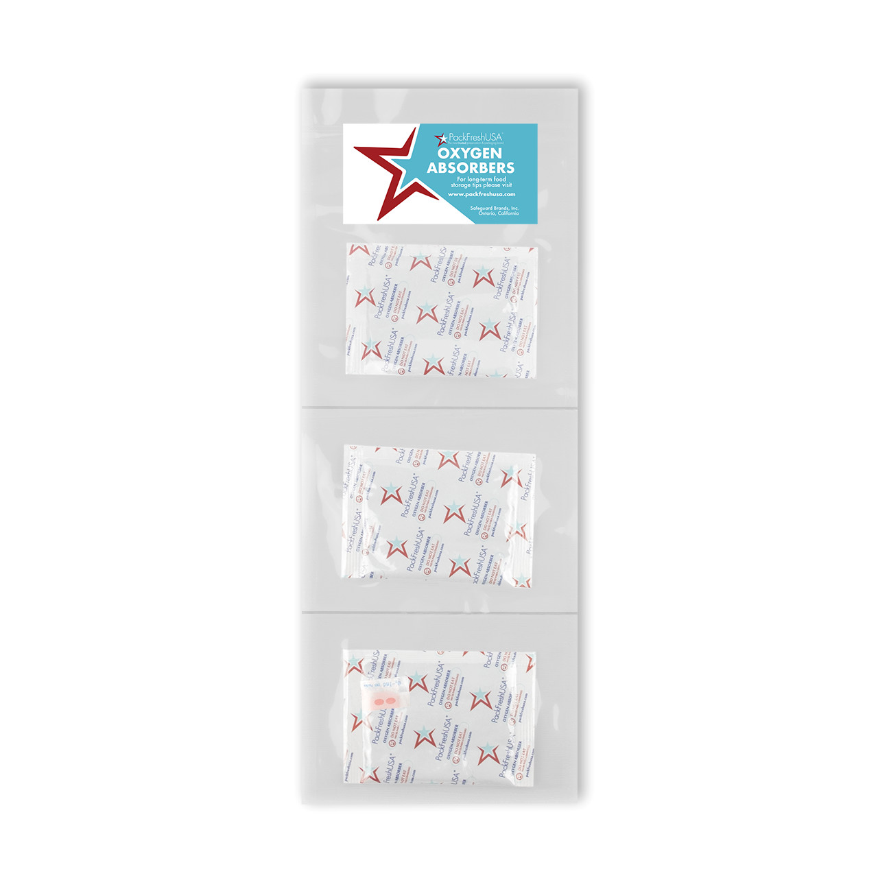 PackFreshUSA 1000cc Oxygen Absorbers Individually Sealed Food-Grade Non-Toxic