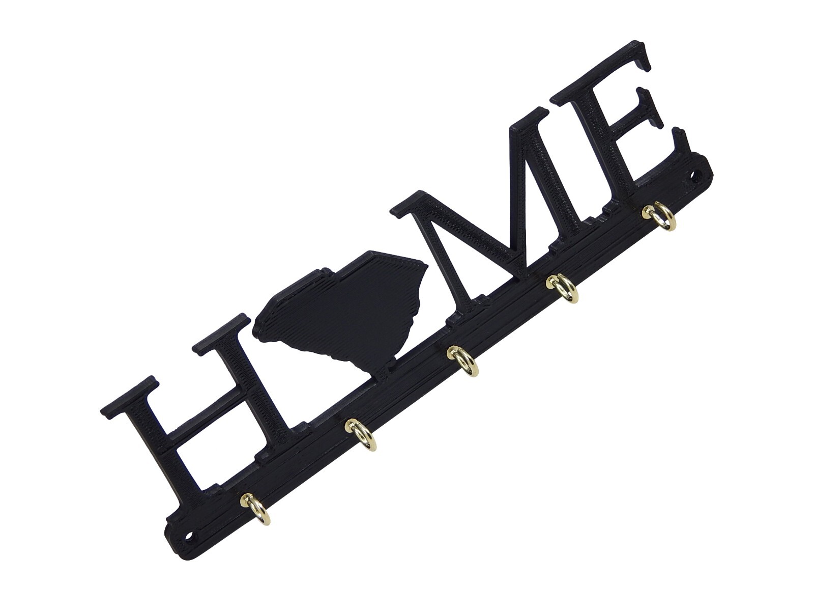 South Carolina Home State Shape Key Holder Hanger Rack Housewarming Wall Gift