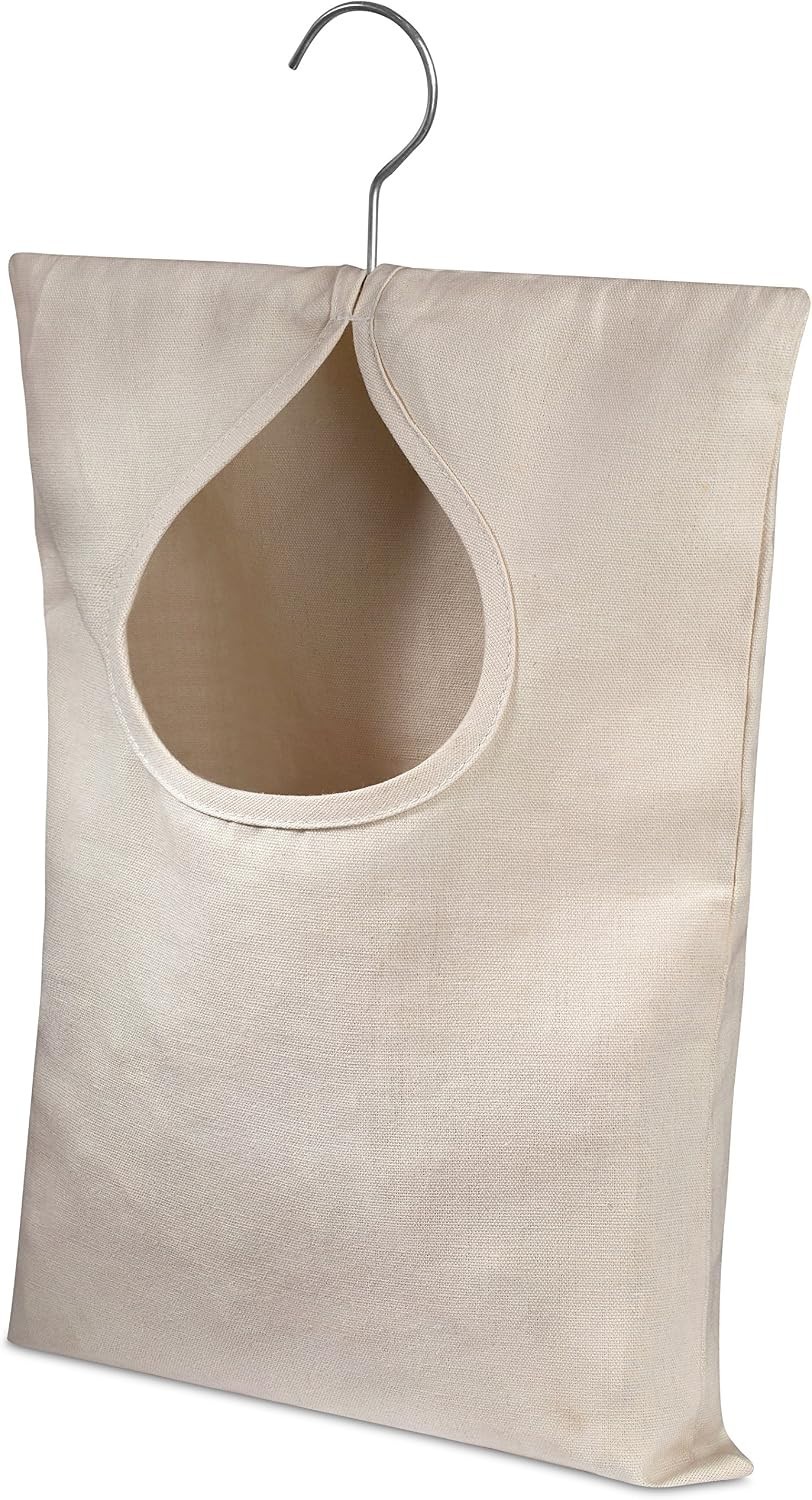 Clothespin Bag 11×15 inch Canvas Heavy Duty for 100 Pins Hanging Organizer