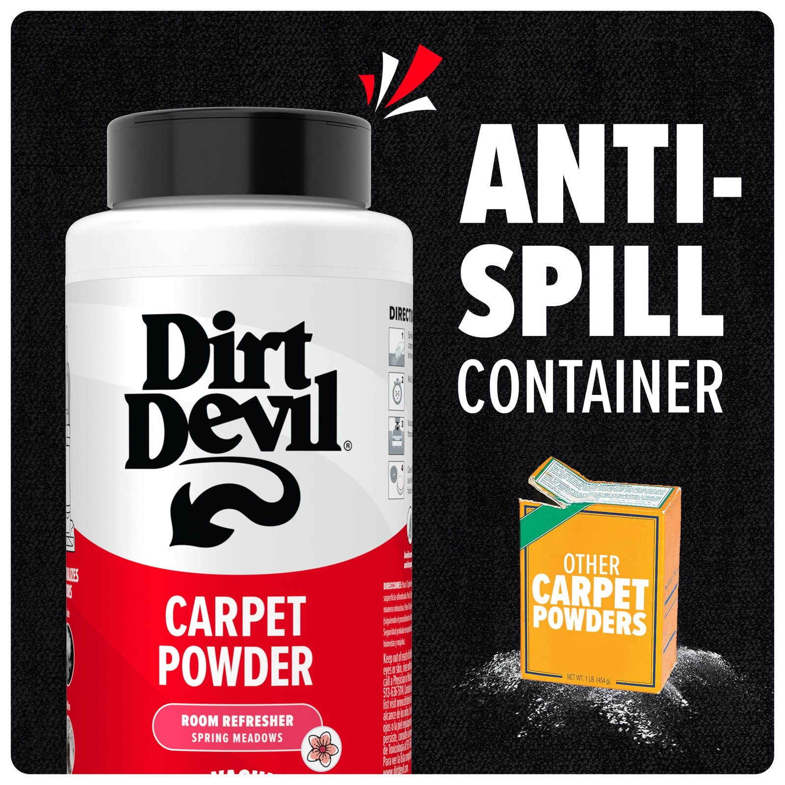 Dirt Devil Carpet Powder, 32 oz, Room Refresher 32 Ounce (Pack of 1), White