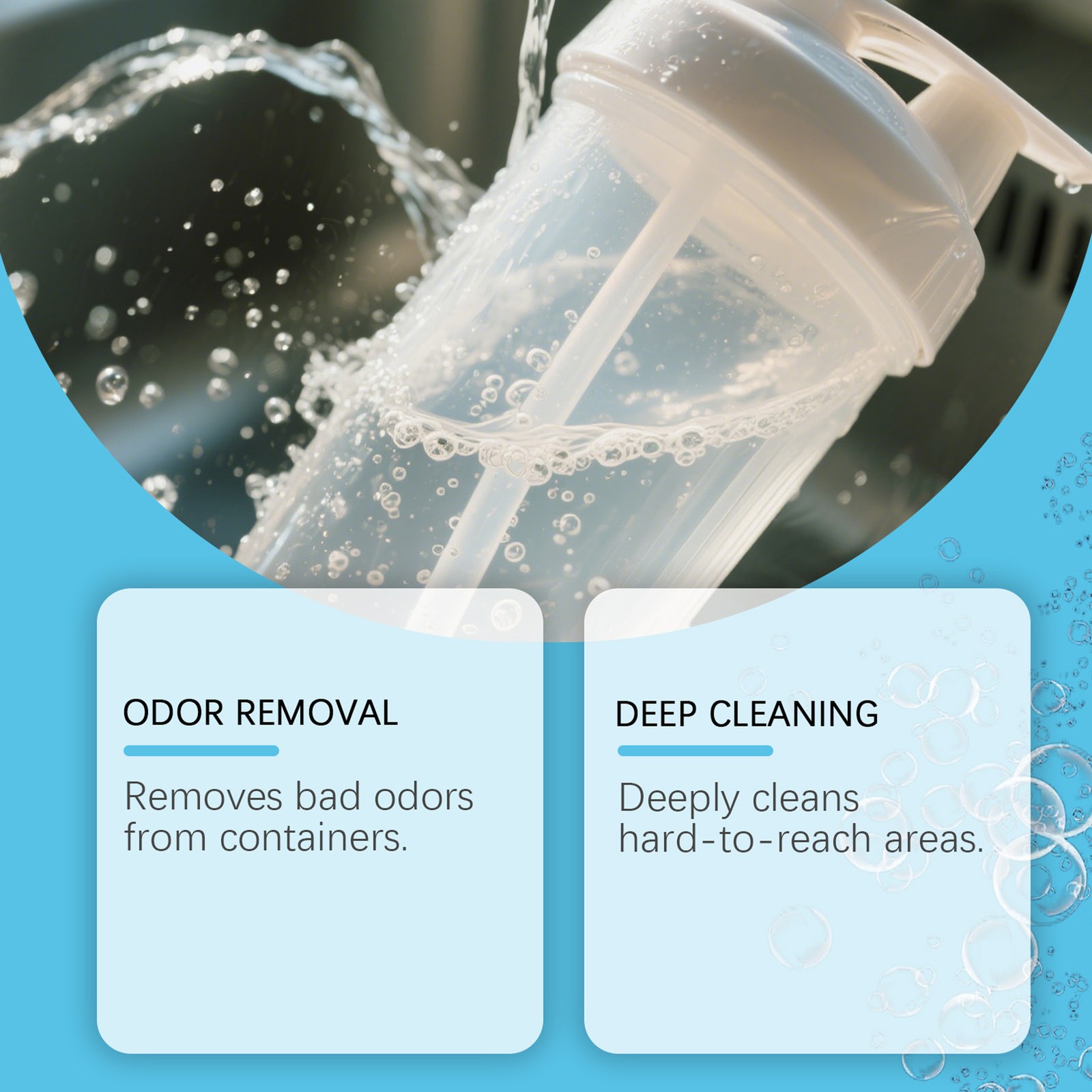 `Water Bottle Cleaning Tablets 12pack Chlorinefree And Odorless Cleaner