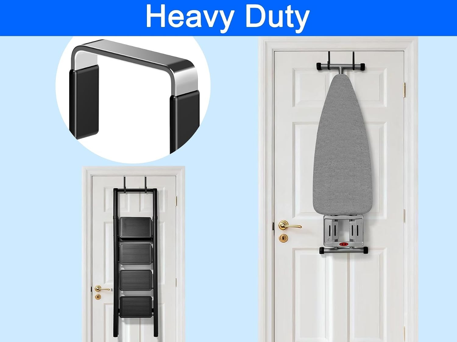4 Pack over the Door Hooks Door Hanger Hook Towel Hooks for Hanging