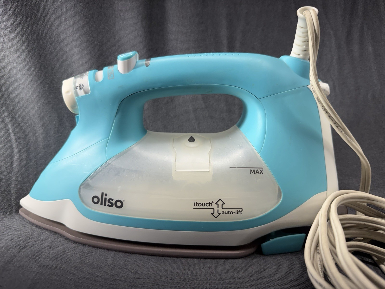 Oliso TG1600Pro+ TG1600+ Steam Iron Auto-Lift Corded Blue/White 1800W
