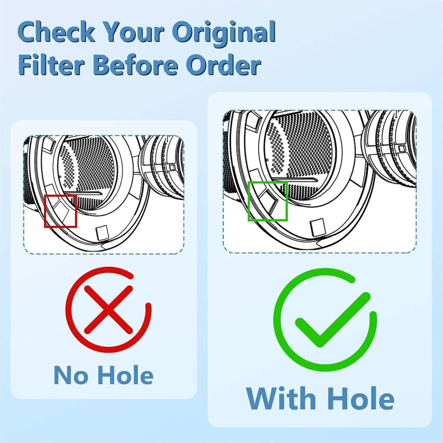 8x New Filter Replacement For Black & Decker VF110 Dustbuster part # 90558113