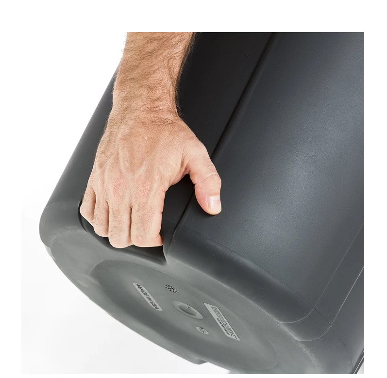Hyper Tough 20 Gallon Garbage Can, Heavy Duty with Lid Black