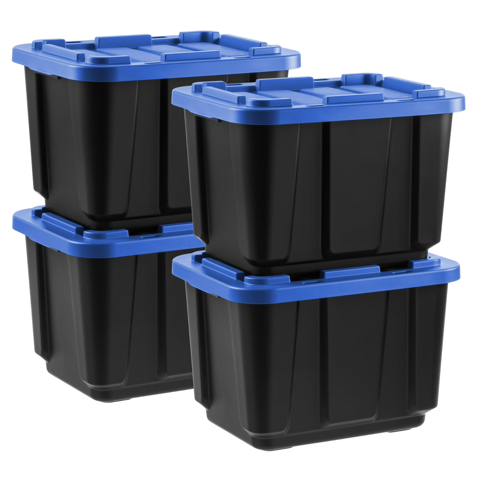 [4 PACK] IRIS 12 Gal Plastic Storage Containers Latching Lids