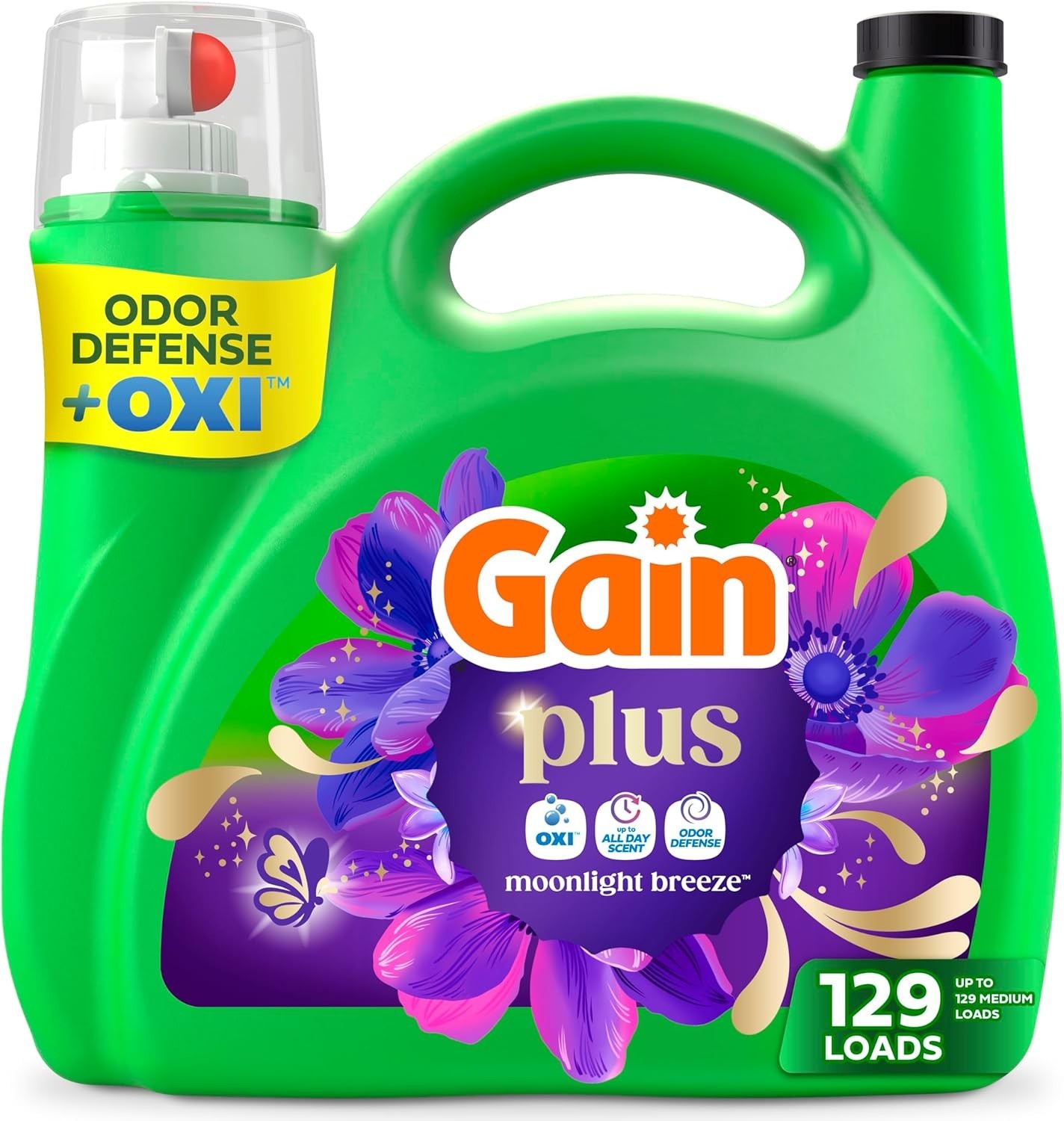 Gain Plus Oxi Liquid Laundry Detergent Moonlight Breeze 170 fl oz 129 Loads