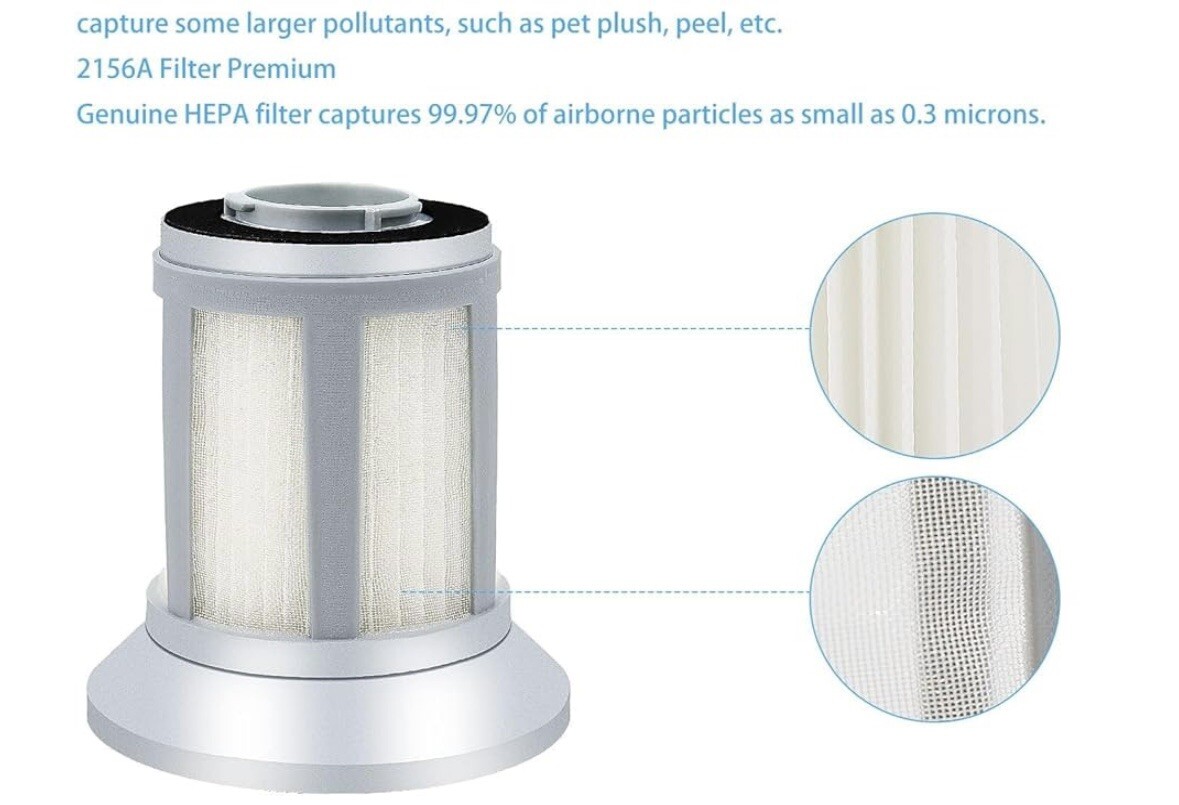 4 PACK Filters For Bissell 1613056 161-3056, 2156 Zing Vacuum HEPA