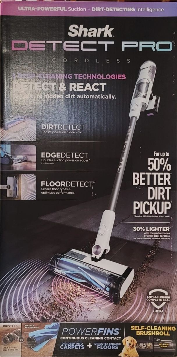 Shark Detect Pro Auto-Empty Bagless Cordless HEPA Filter Stick Vacuum NEW IN BOX