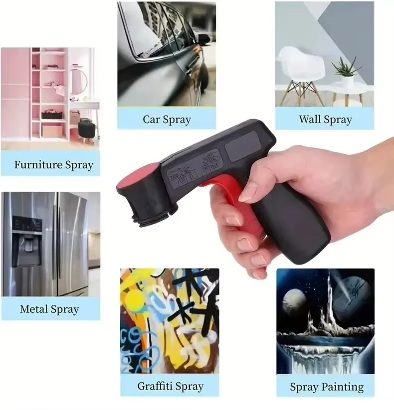 1 Pcs Plastic Portable Spray Paint Handle, Universal Reusable Car Color Changing