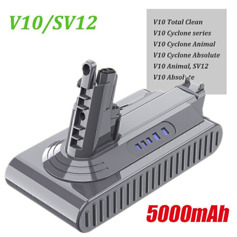 25.2V 9500mAh Replacement For Dyson V10 Battery Animal Absolute SV12 969352-02