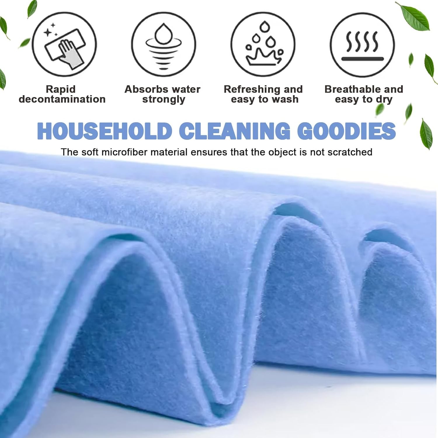 Ultra-Absorbent Miracle Cleaning Shammy, Super Absorbent Cleaning Cloth Multi…