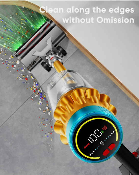 AIDTIPS Cordless Vacuum Cleaner, 600W/50KPA/70 Mins Vacuum Cleaners for Home …