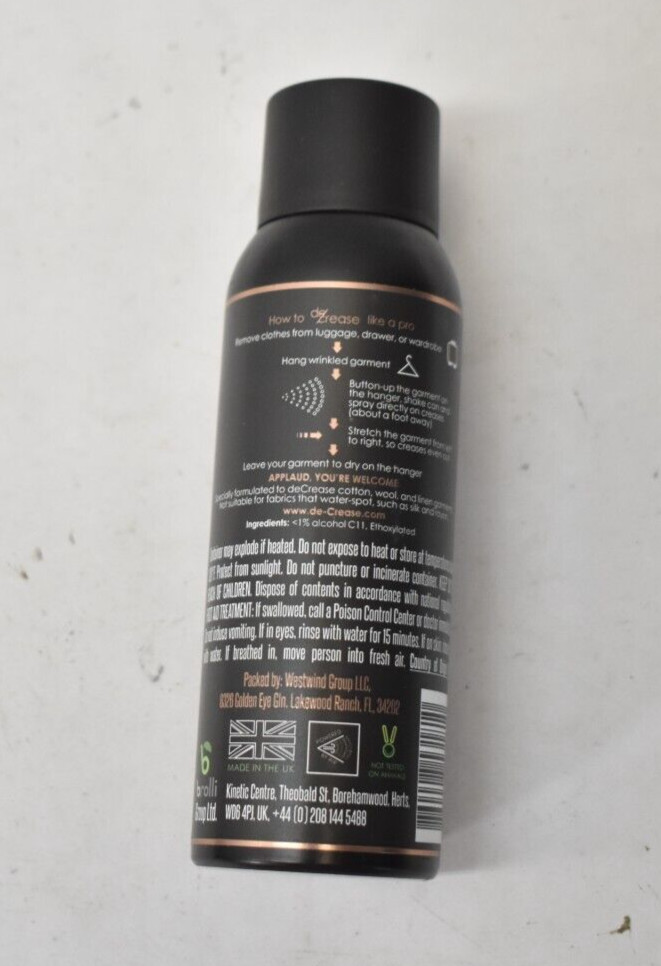 Decrease Travel Iron Free Brolli Group Destain 100g 3.4oz Canister Spray