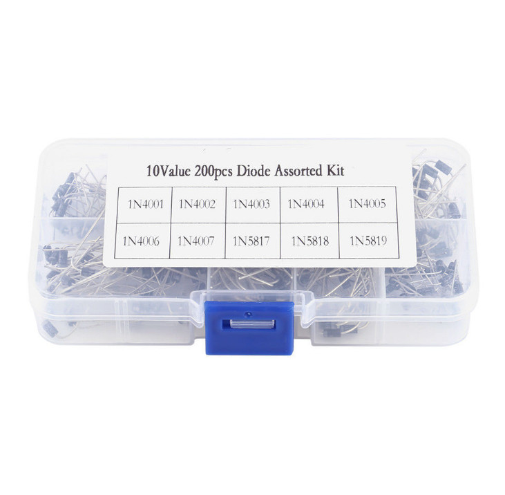 10 specifications 200 rectifier diode sets 1N4001-1N4007-1N5819