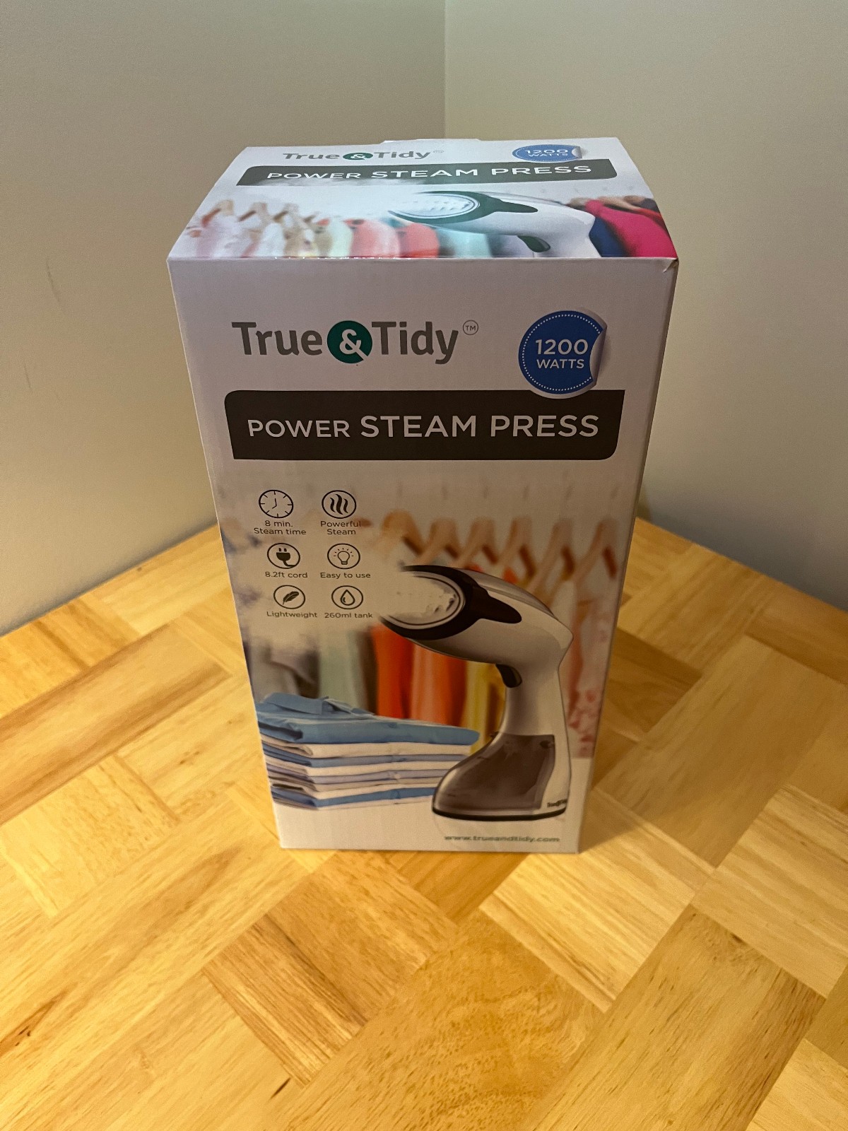 True & Tidy HS-26 Power Steam Press Handheld Garment Steamer~Brand New