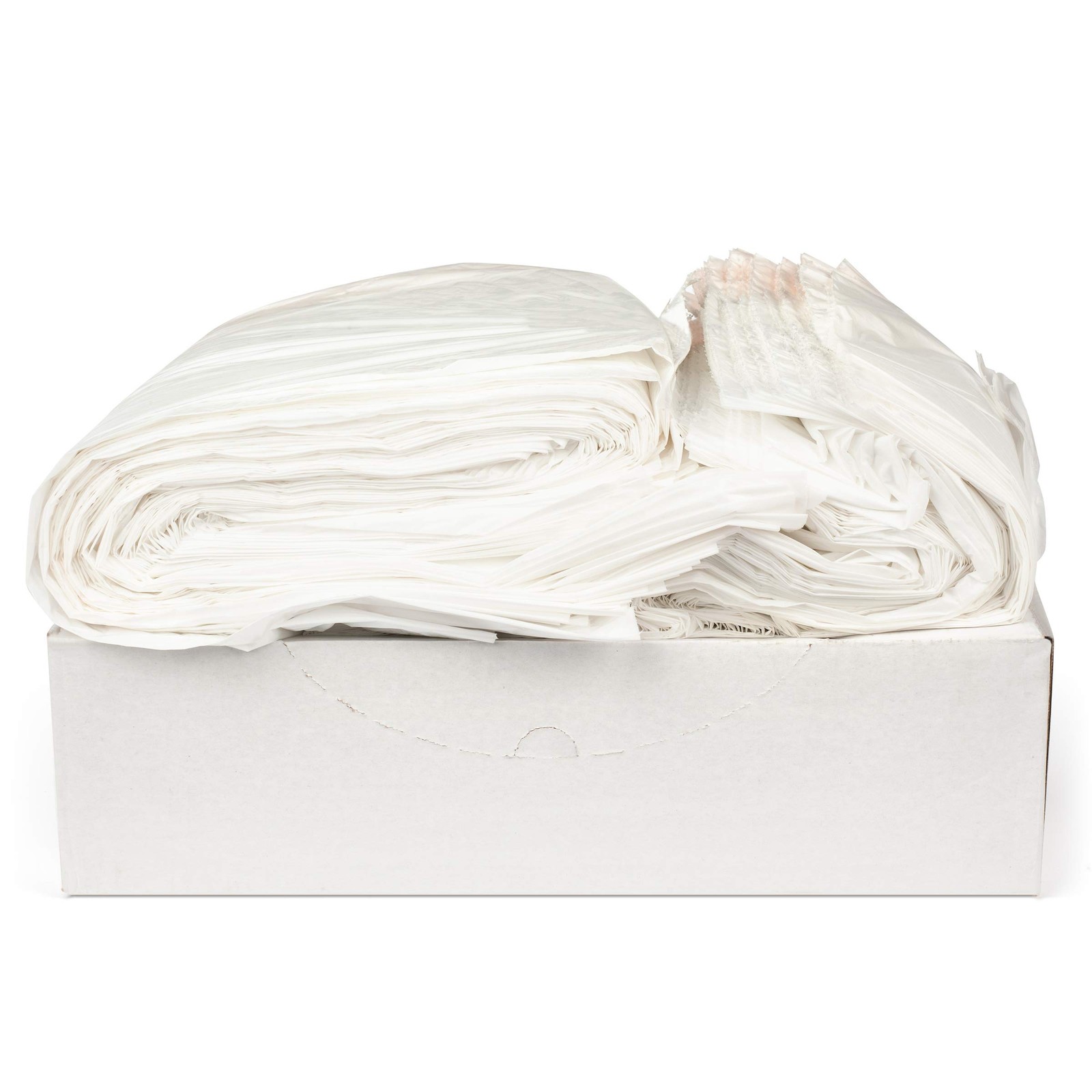 W39 33 Gallon White Trash Bags (Huge Pack of 150) 0.7 MIL – Garbage Bags for …