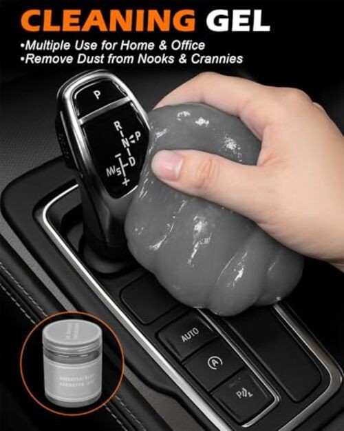 20Pcs Windshield Cleaner Tool – Car Interior Detailing Brush Kit with 200g
