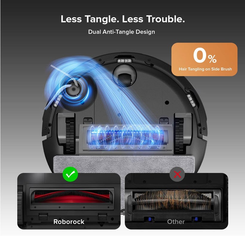 roborock Q10 S5+ Robot Vacuum and Mop 10000Pa Suction 70 Day Self Emptying Sonic