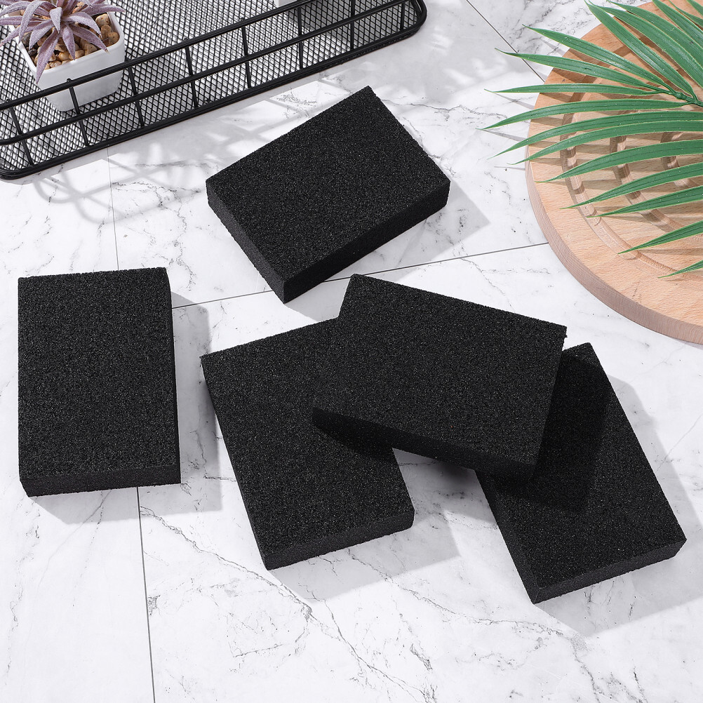 5PCS melamine sponge foam pads sanding sponge kitchen cleaning sponge Black