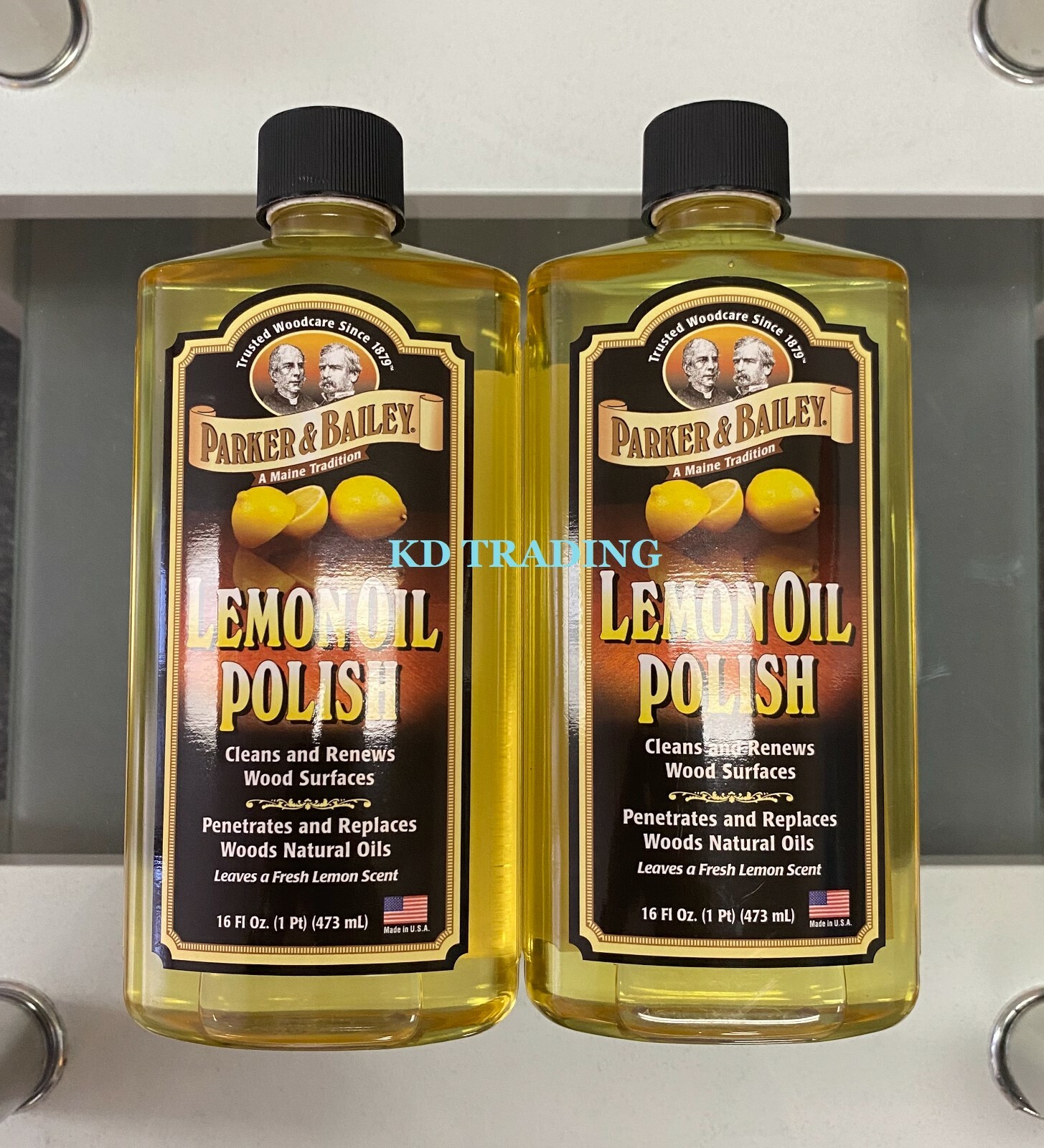 (2-Pack) PARKER & BAILEY LEMON OIL POLISH Furnitures Woods CONDITIONER CLEANER