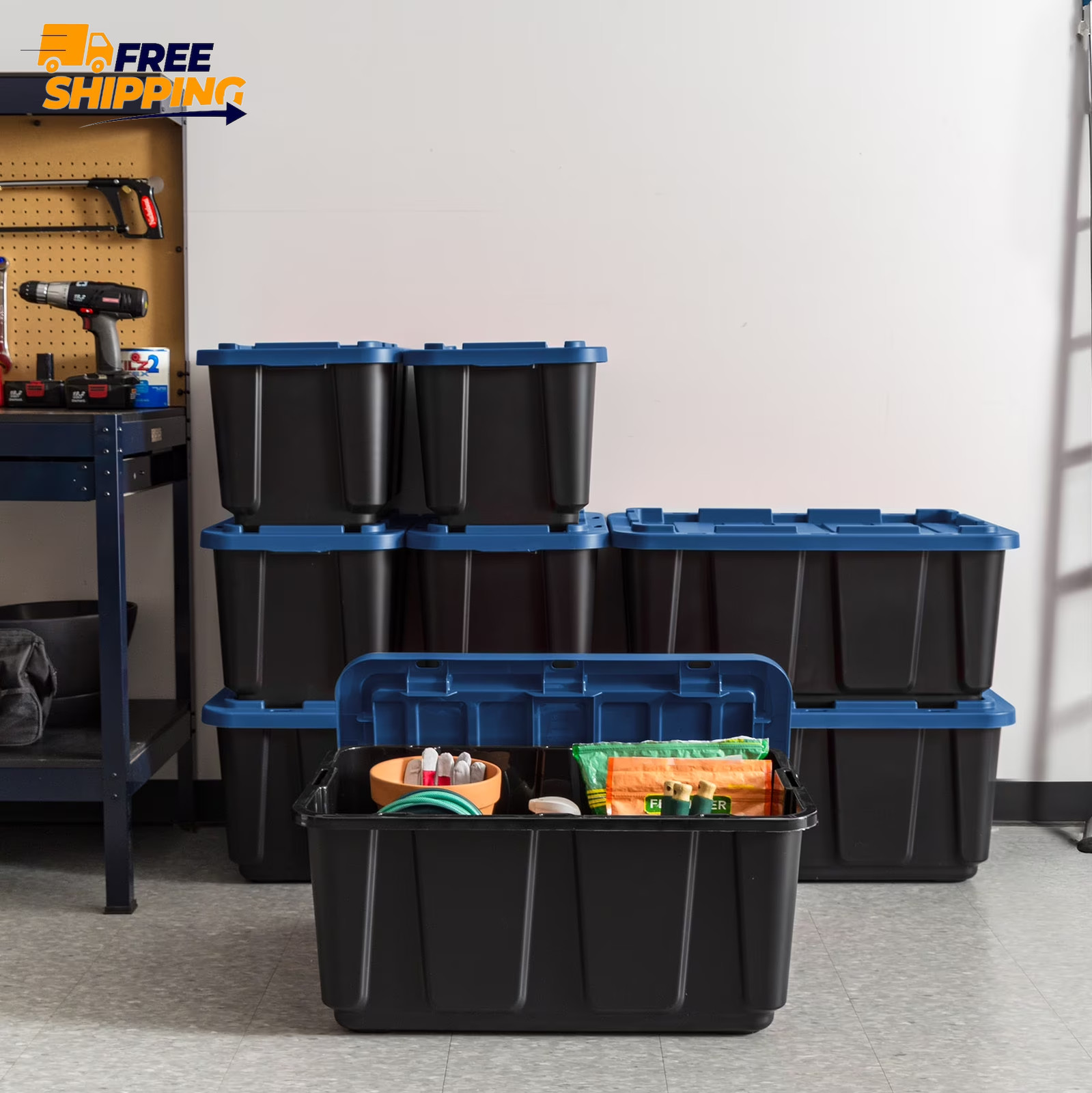 IRIS 12 Gal. Plastic Storage Bins with Lids, Latching Totes, Heavy Duty ✌️👍
