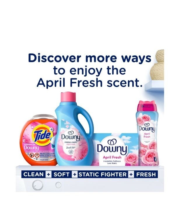 (2 Pack) Downy Liquid Fabric Softener April Fresh Scent 140 fl oz 190 Loads