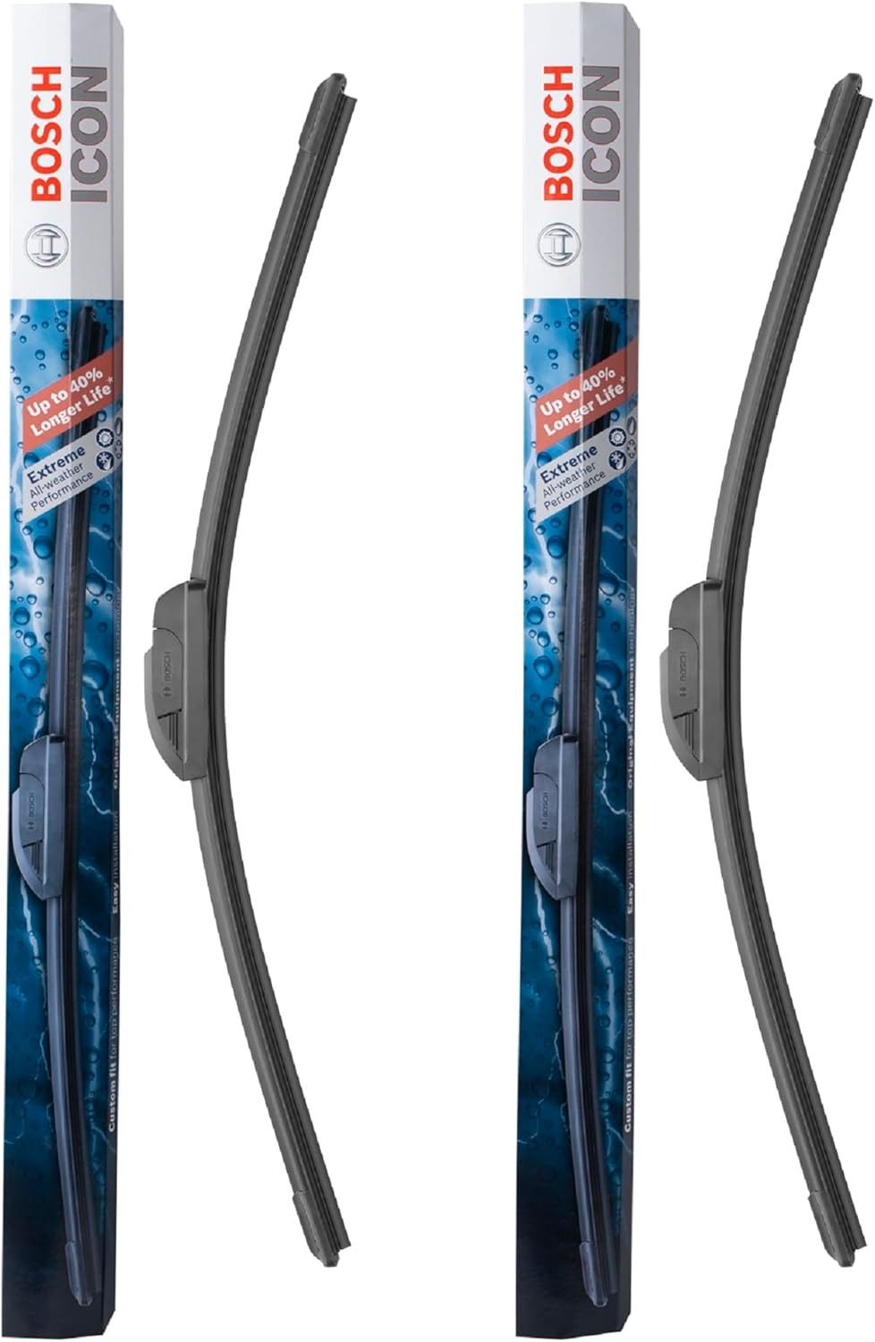 22A22B ICON Beam Wiper Blades – Driver and Passenger Side – Set of 2 Blade
