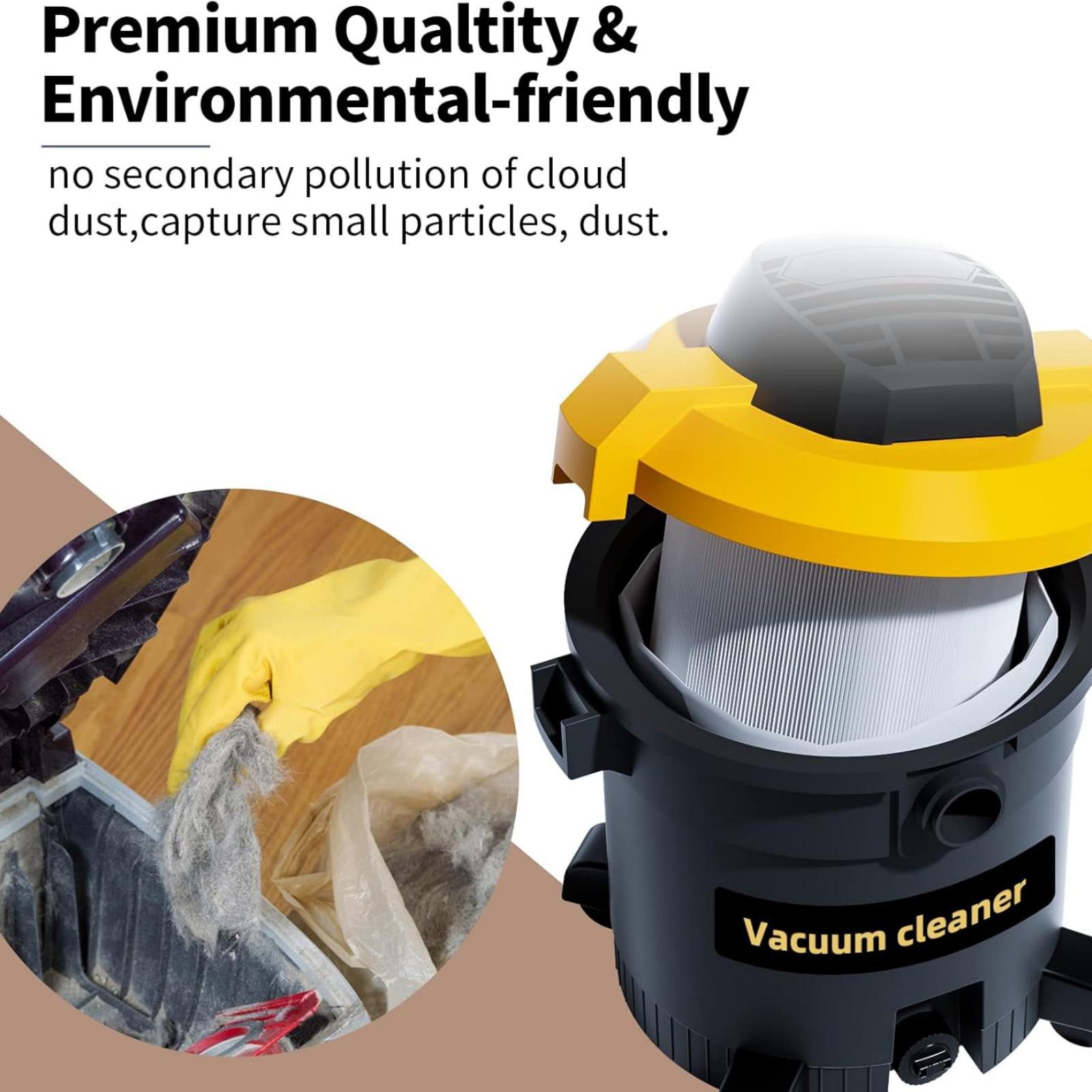 5 Pack Vacuum Cleaner Dust Collection Bags Fit For Ridgid VF3503, VF2004