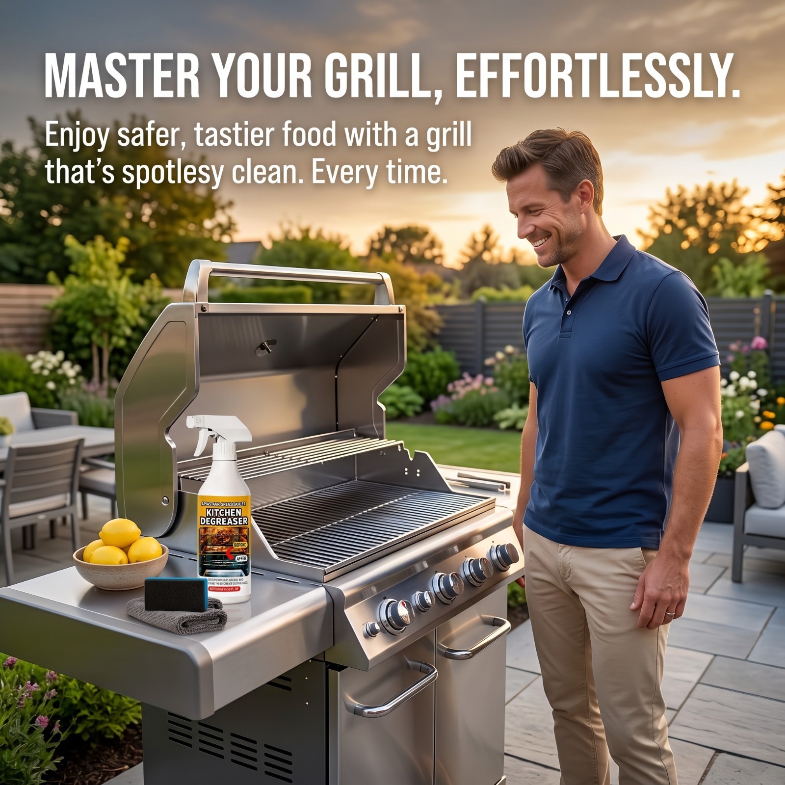 Apiastar Greasekiller Spray Heavy Duty Degreaser Multi-Use for Grills 300ml