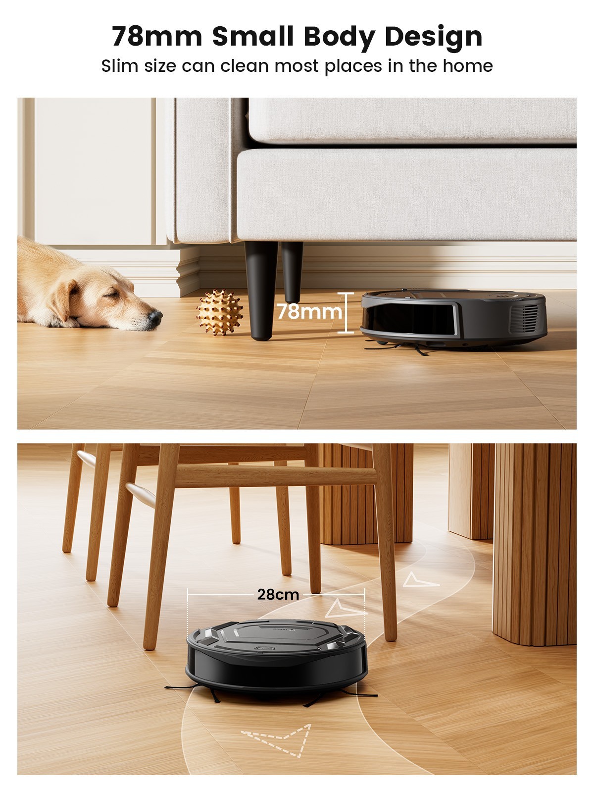 Lefant M210 Pro Robot Vacuum Cleaner Wi-Fi/App/Voice Control Self-Charging