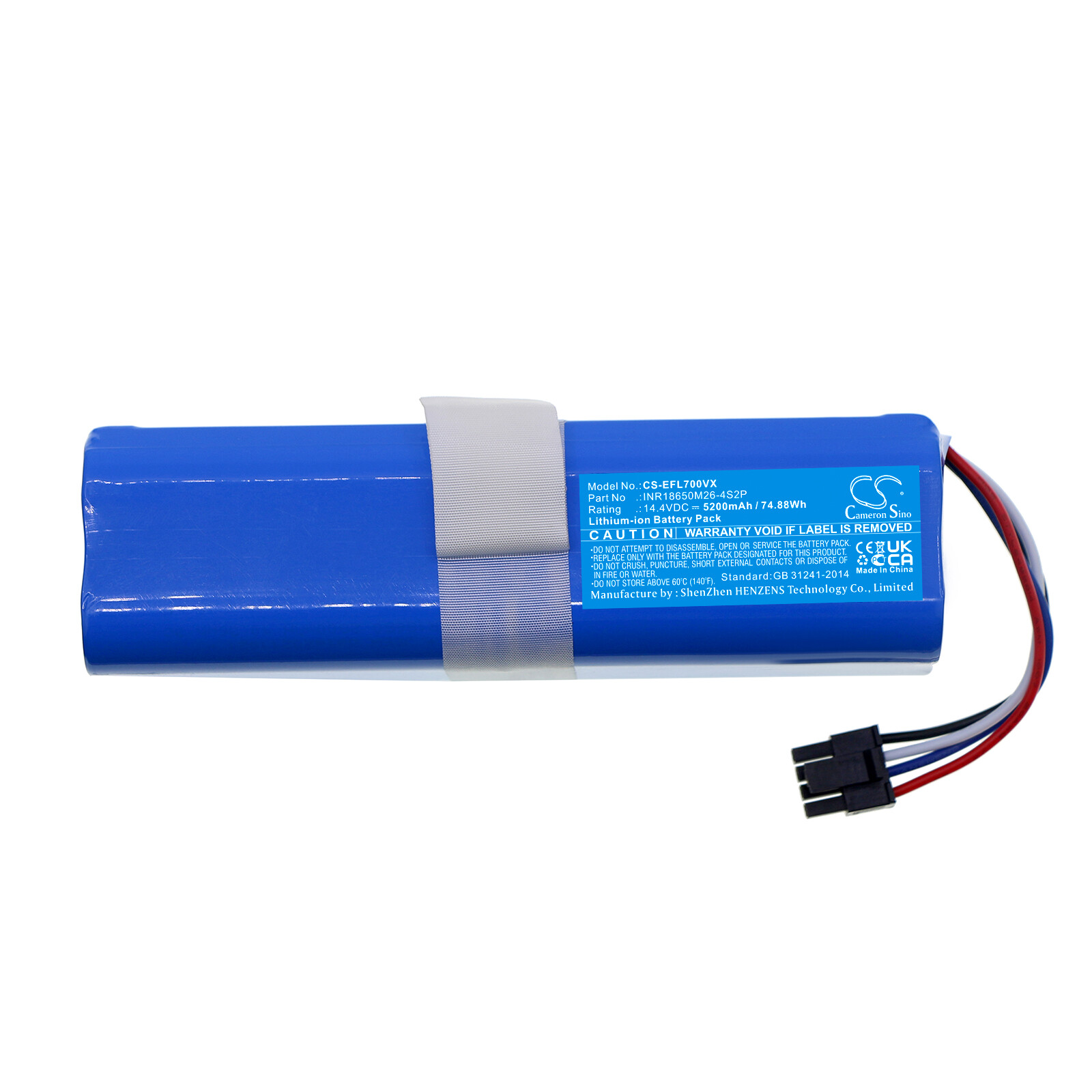 5200mAh Battery For Eufy Robovac L70 Hybrid,T2190,T2190G21;P/N:INR1B65OM26-4S2P