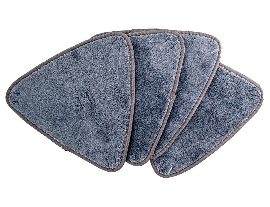 4 Mop Pads For 360 Adjustable Cleaning Mop Triangle Wet Dry Self Wringing Mop