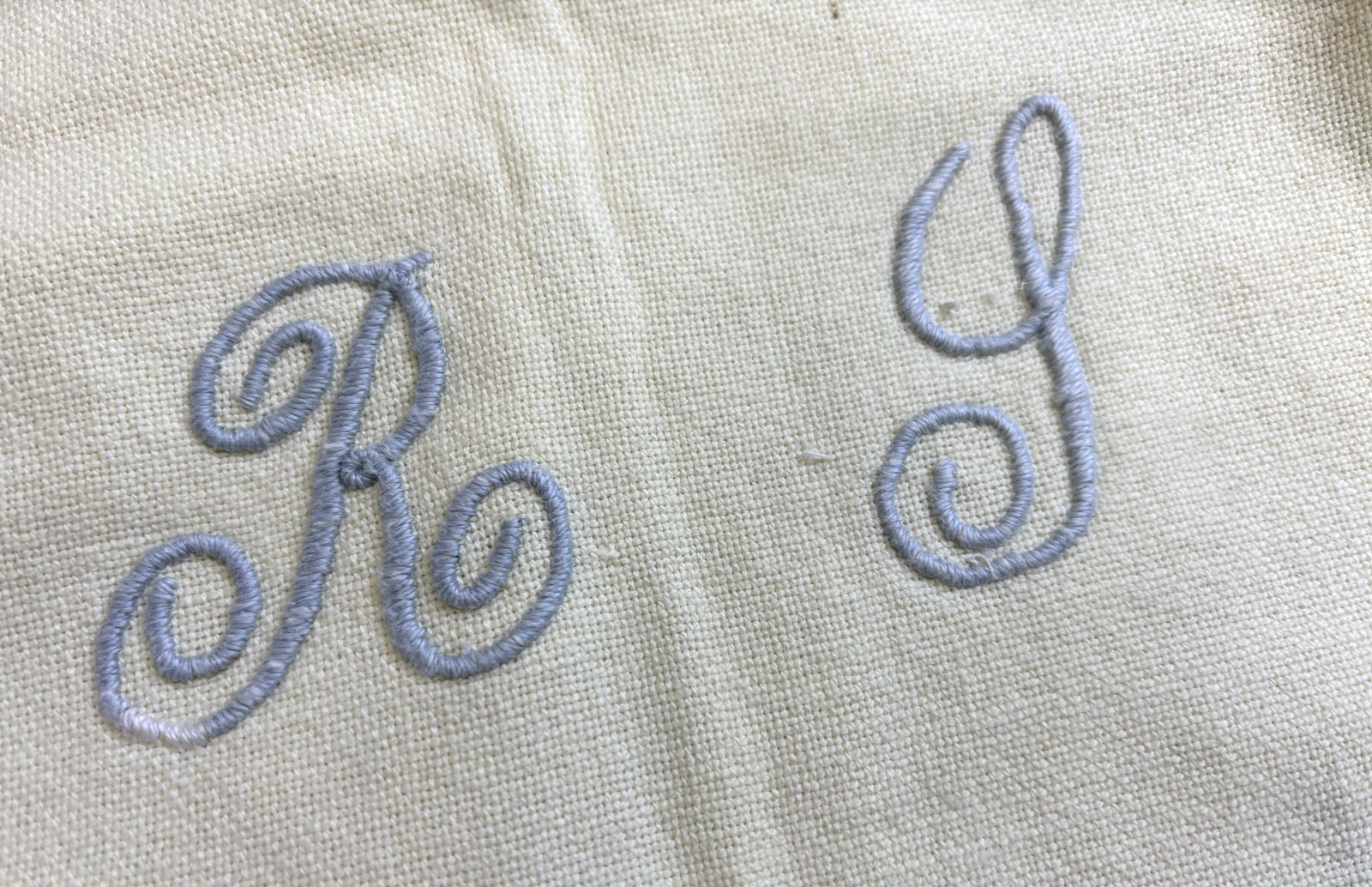 Lot 4 Vtg Antique Cotton Laundry Bags Draw String Clothes Sack Hand Embroidery