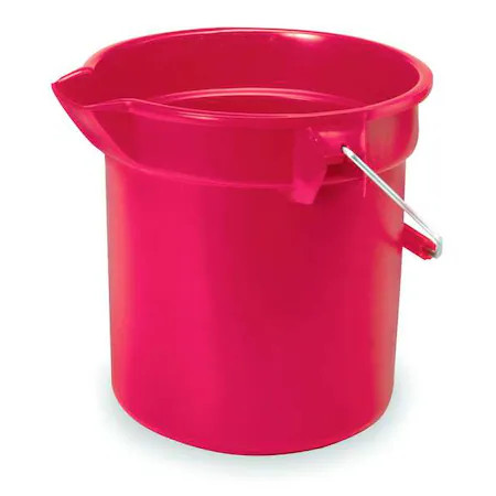Rubbermaid Commercial Fg261400red 3 1/2 Gal Round Bucket, 11-1/4 In H, 12 In