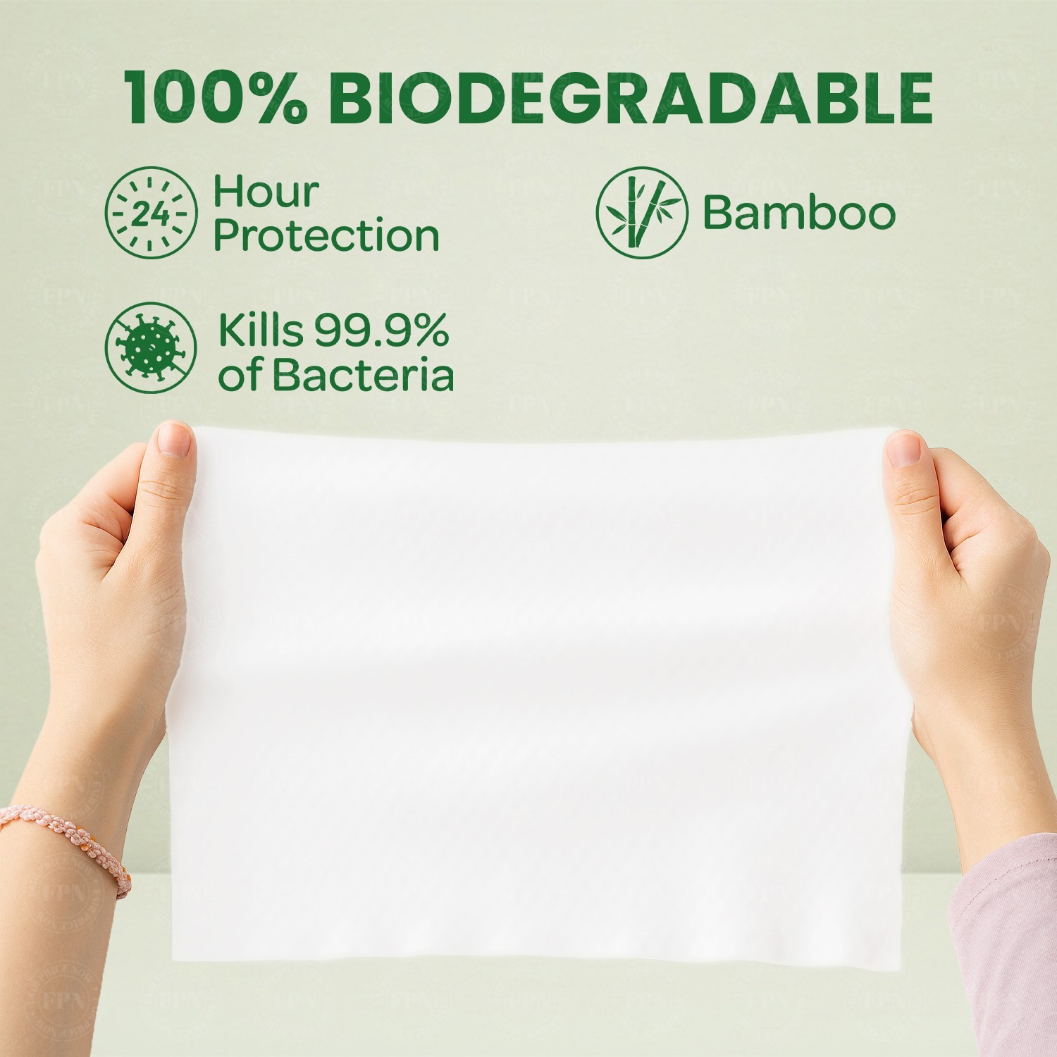 Multi-Surface Cleaning Wipes Bulk Unscented Large Wet Wipes 24 Pack 1440 CT-FPN