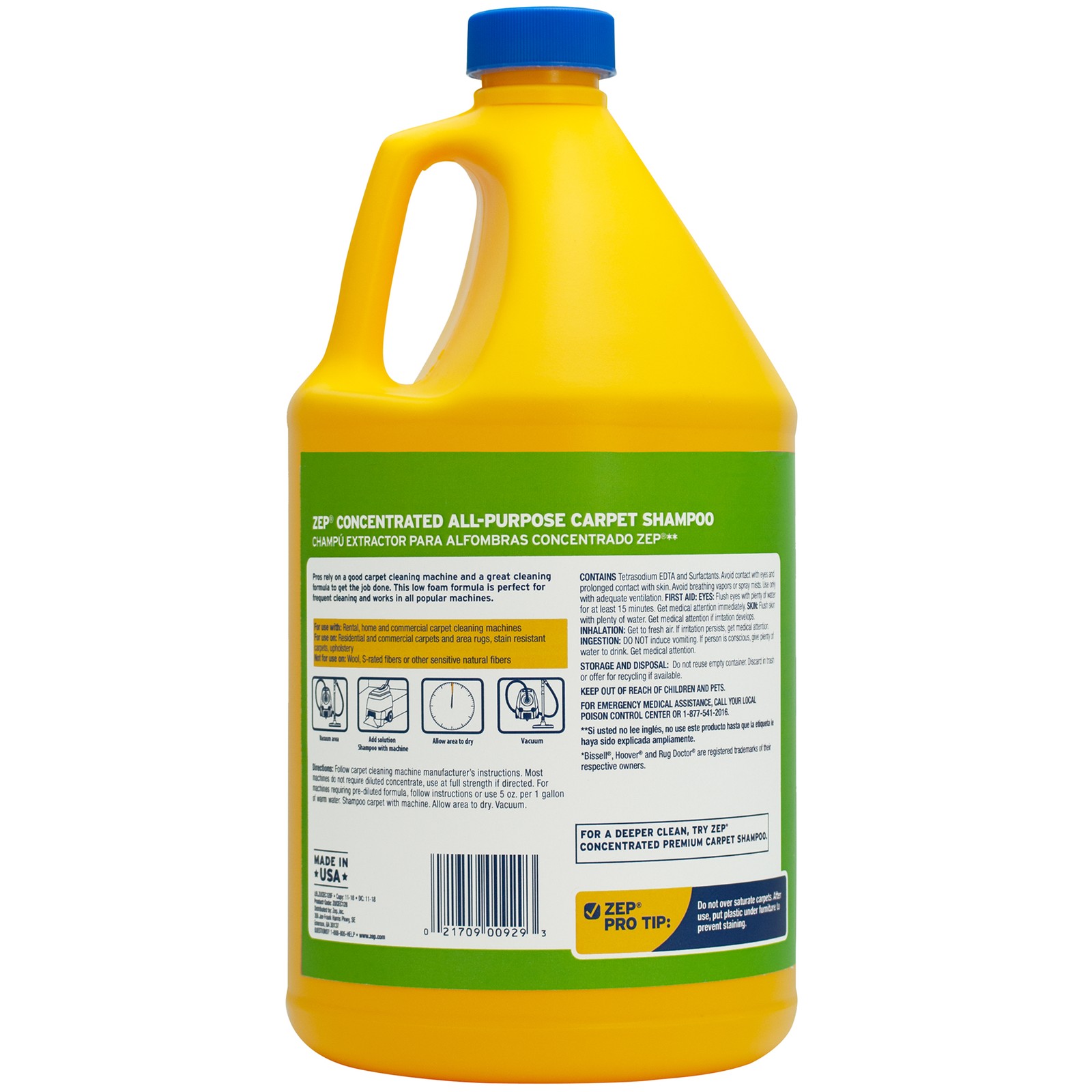 Zep All-Purpose Carpet Shampoo Concentrate Cleaner