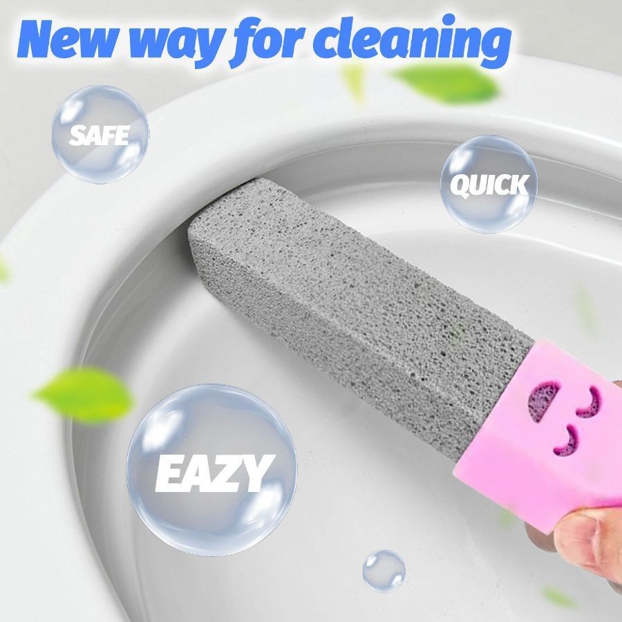 5Pcs Bathroom Pumice Stone Toilet Brush Kit Rust Limescale Remove Cleaning Tools