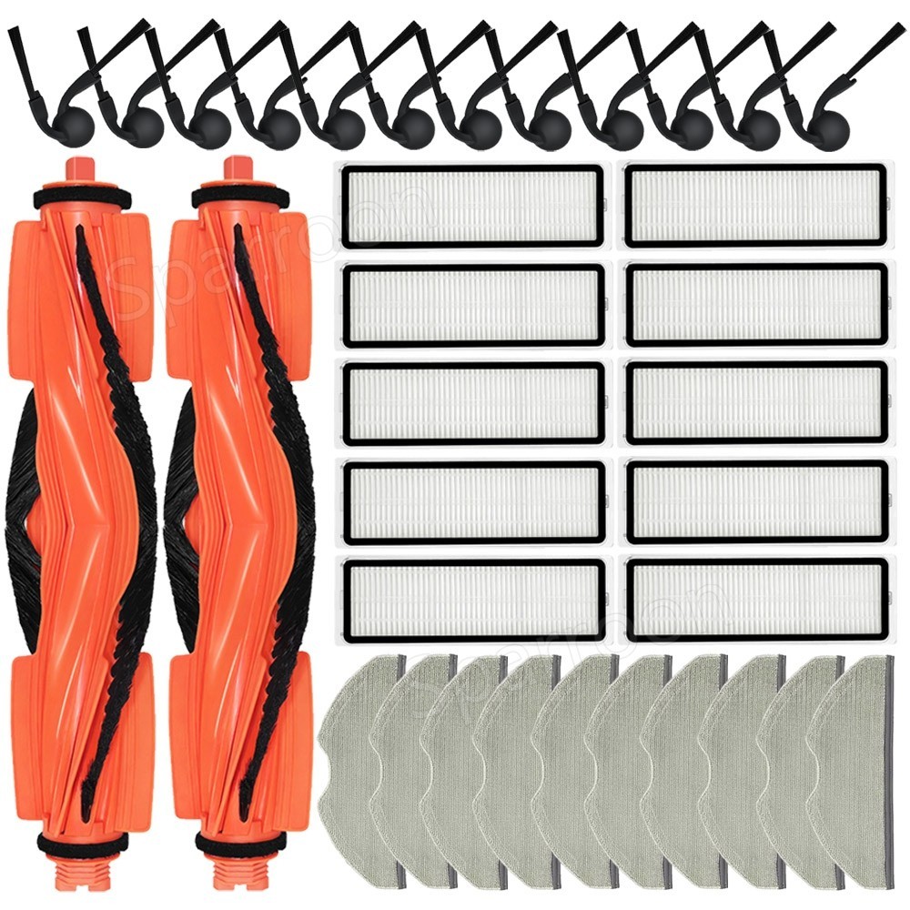 For Xiaomi S40 (OV81) Robot Vacuum Cleaner Main Side Brush Filters Accessories